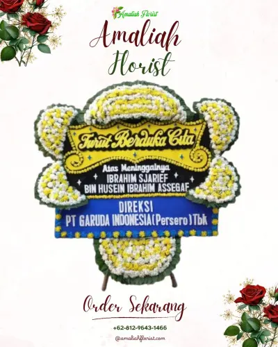 Papan Bunga Duka di Pasar Jambi
