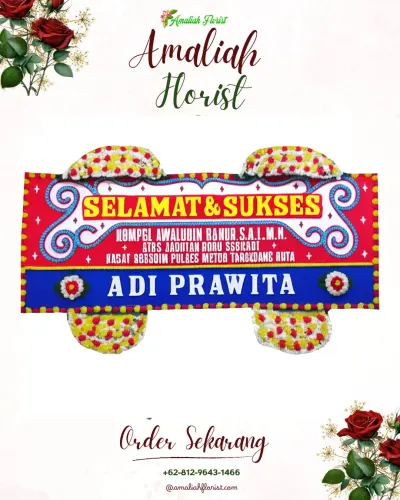 Karangan Bunga Ucapan Selamat di Pasar Jambi